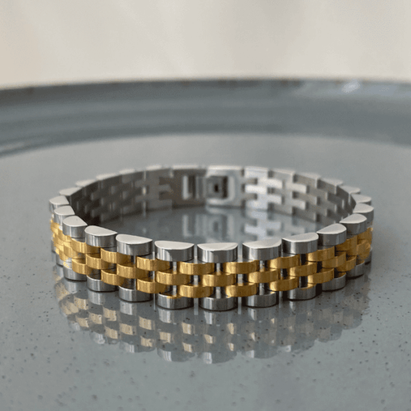 Çelik Rlx Kalın Bileklik