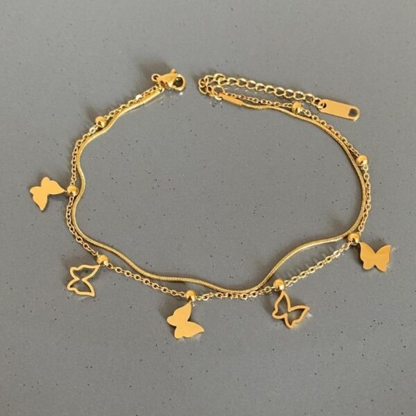 Çelik 2 Li Kelebek Halhal