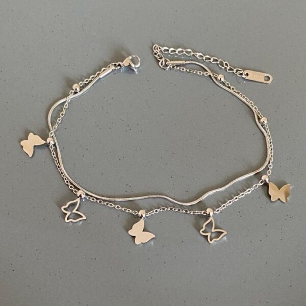 Çelik 2 Li Kelebek Halhal