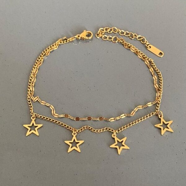 Çelik 2 Li İçi Boş Yıldız Halhal