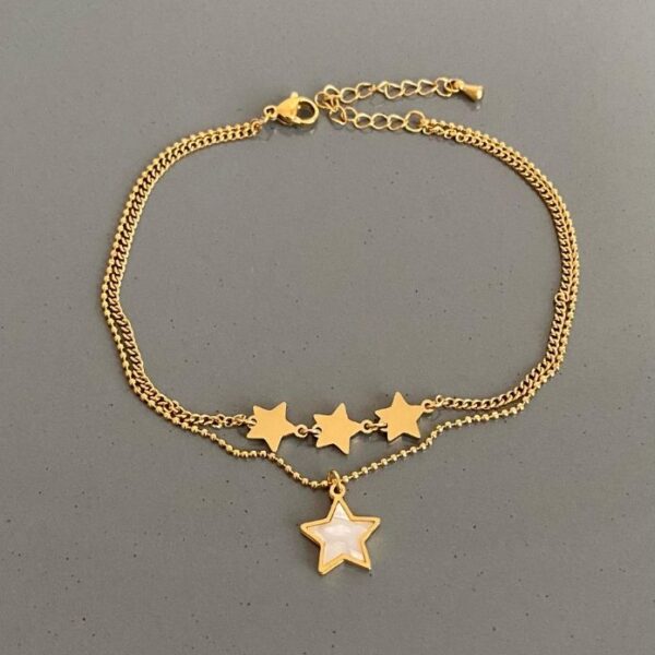 Çelik 2 Zincir Yıldız Sedef Halhal