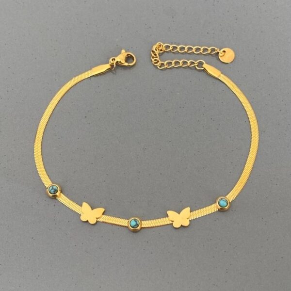 Çelik İtalyan 2 Kelebekli Halhal