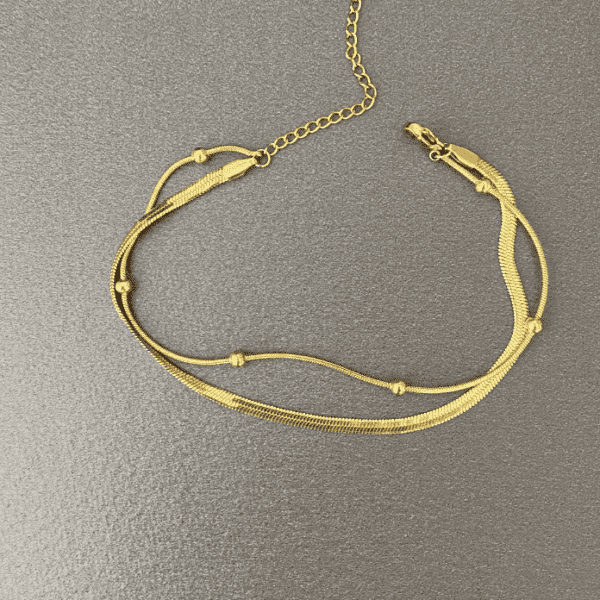 Çelik İtalyan Dorika İkili Halhal