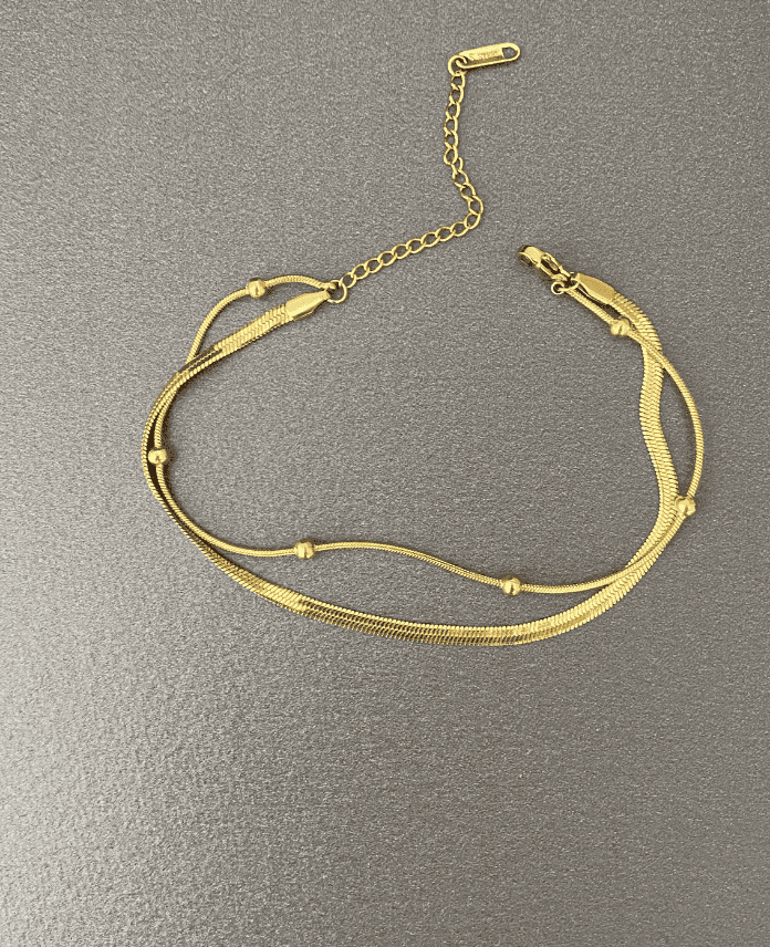 CHAITALYANDORIKAIKILIG.png Çelik İtalyan Dorika İkili Halhal - Görsel 1