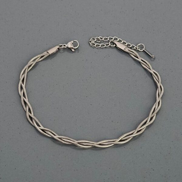 Çelik Yuvarlak İtalyan Örgü Halhal