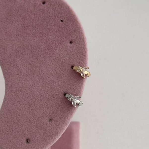 Çelik Kelebek Helix Piercing