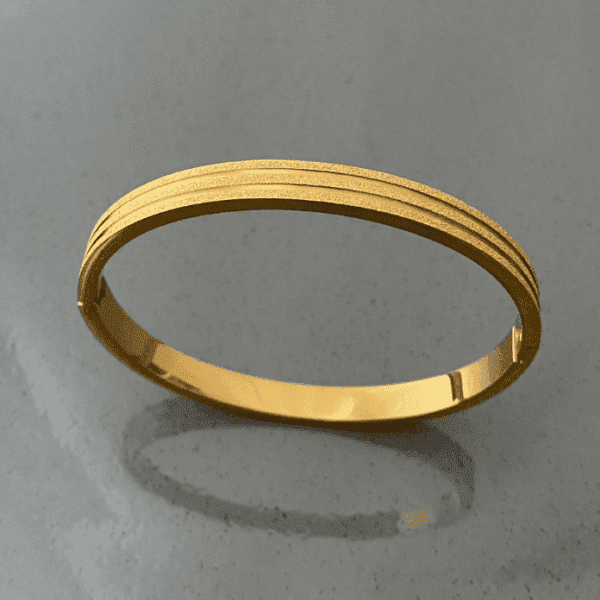 Çelik İnce 3 Sıra Simli Kelepçe