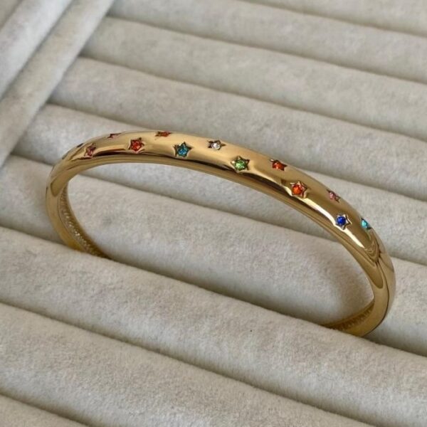 Çelik Açık Üstü Yıldız Renkli Kelepçe