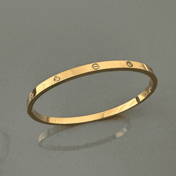 Çelik Crt İnce Taşlı Gold 60mm Orta Boy Kelepçe