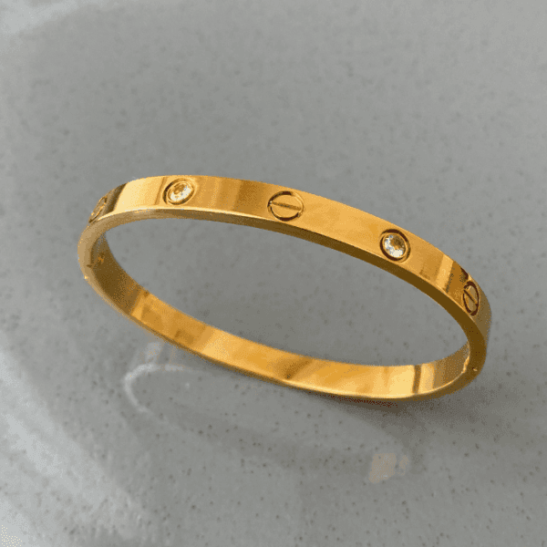 Çelik Crt Gold Taşlı 60mm Orta Boy Kelepçe