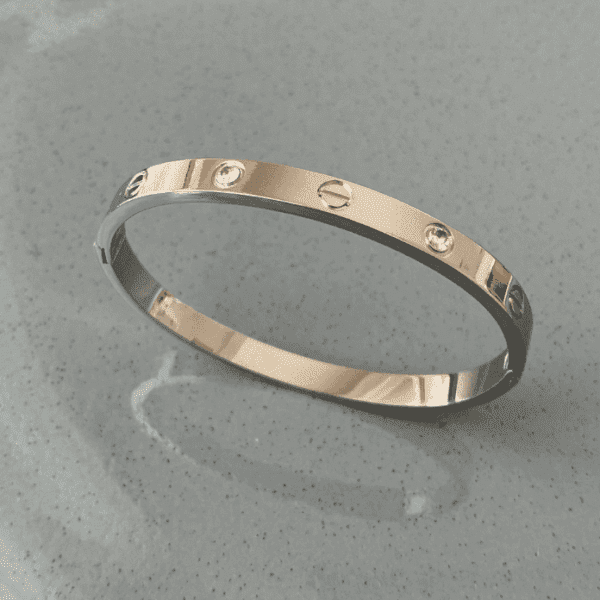 Çelik Crt Silver Taşlı 65 mm Büyük Boy Kelepçe