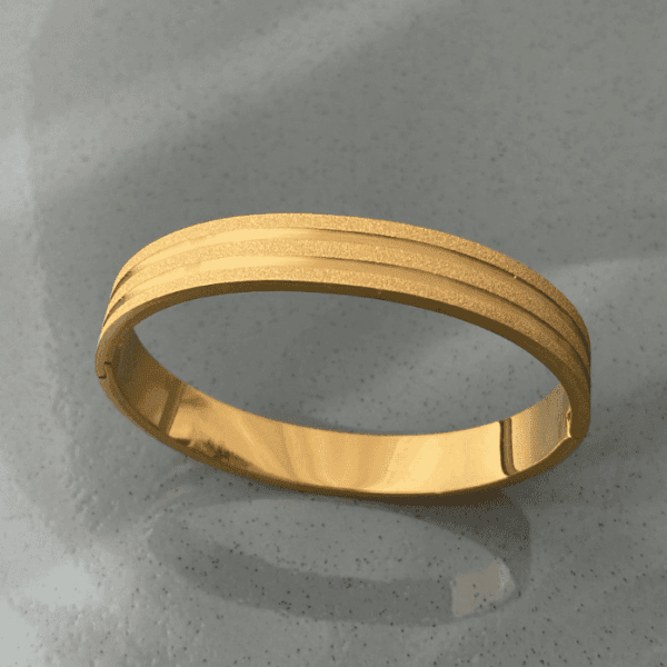 Çelik Geniş 3 Sıra Simli Kelepçe