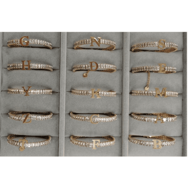 Çelik Harfli Gold Kelepçe