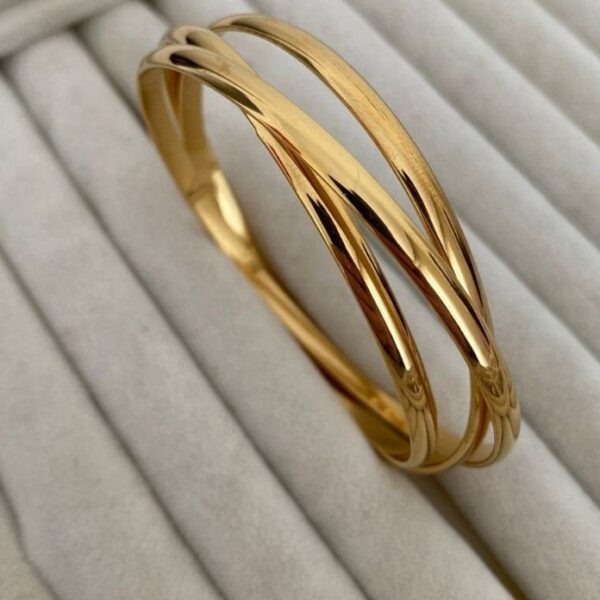 Çelik İçiçe Ajda 65mm Bilezik