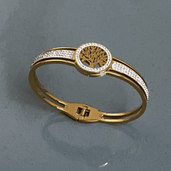 Çelik Yaşam Ağaçı Geniş Kelepçe