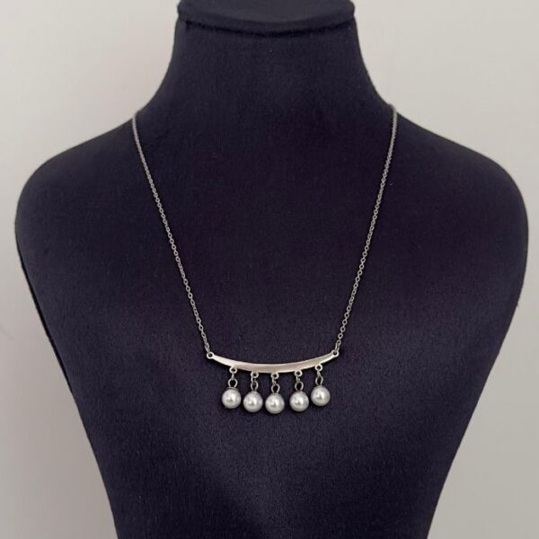 Çelik Boru İnci Kolye