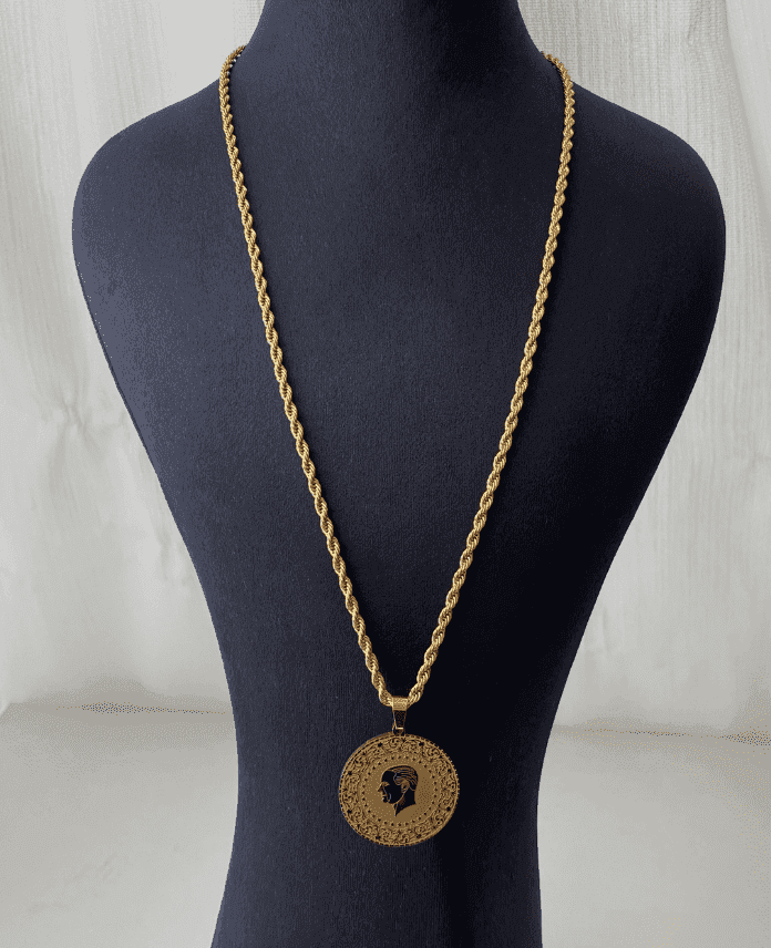 CKOBURGUBUYUKCEYREKLI60G.png Çelik Burgu Tam Altın Kolye - Görsel 1