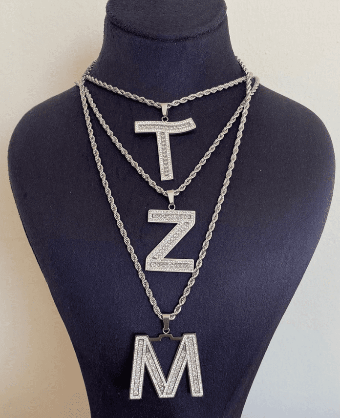 CKOBURGUBUYUKHARFS-1.png Çelik Burgu Büyük Harf 50cm Kolye - Görsel 1