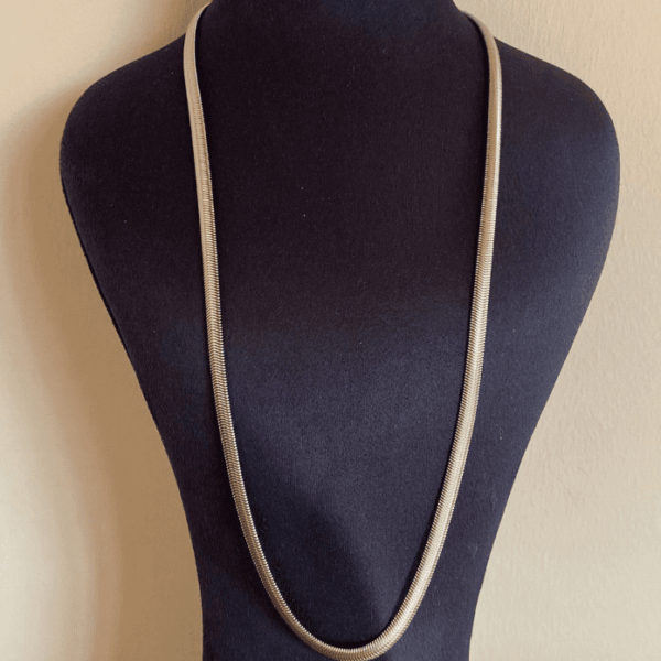 Çelik Tırtıklı Kalın İtalyan 60cm Kolye