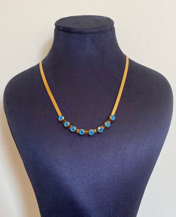 CKOITALYANSULUGOZG-2.jpg çelik italyan göz kolye - Görsel 1