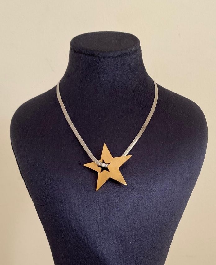 CKOITALYANYILDIZICTENGECMEM-1.jpg Çelik İtalyan Yıldız İçten Geçme Kolye - Görsel 1