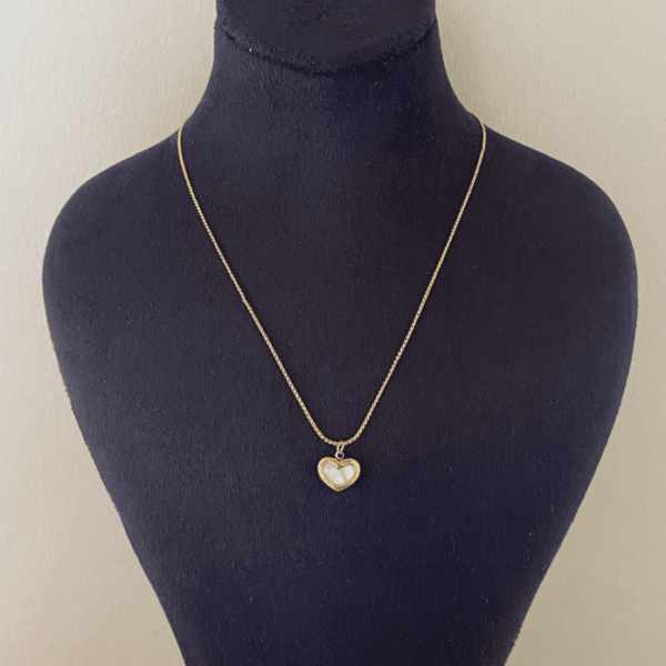 Çelik Küçük Kalp Sedef Kolye