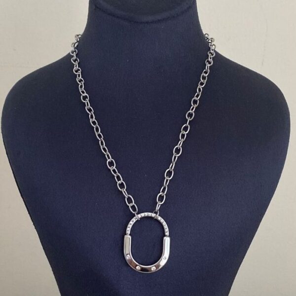 Çelik Tffny Zincir Taşlı Kolye