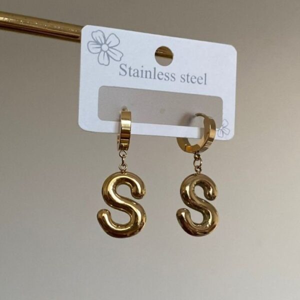 Çelik Balon Harf Küpe