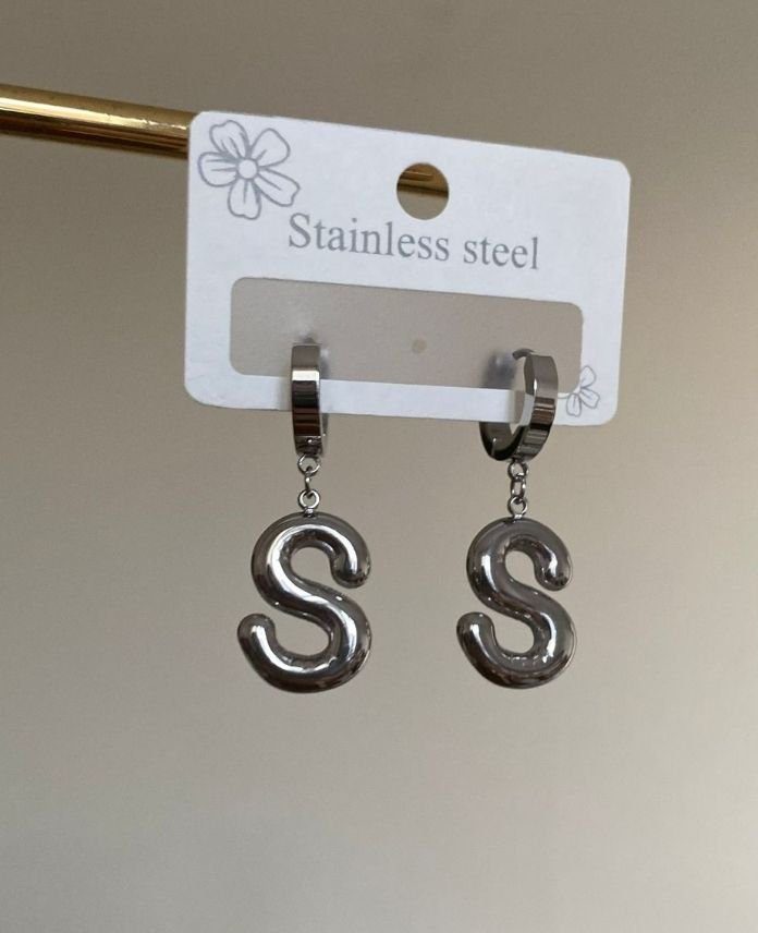 CKUBALONHARFS-1.jpg Çelik Balon Harf Küpe - Görsel 1