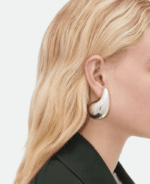 Çelik Damla Büyük 3cm Küpe