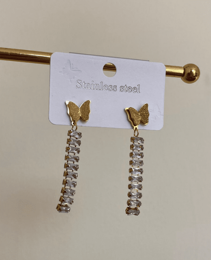 CKUKELEBEKBAGETG-1.png Çelik Kelebek Baget Küpe - Görsel 1