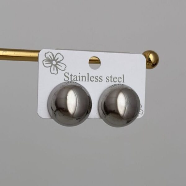 Çelik Yarım Küre Küpe