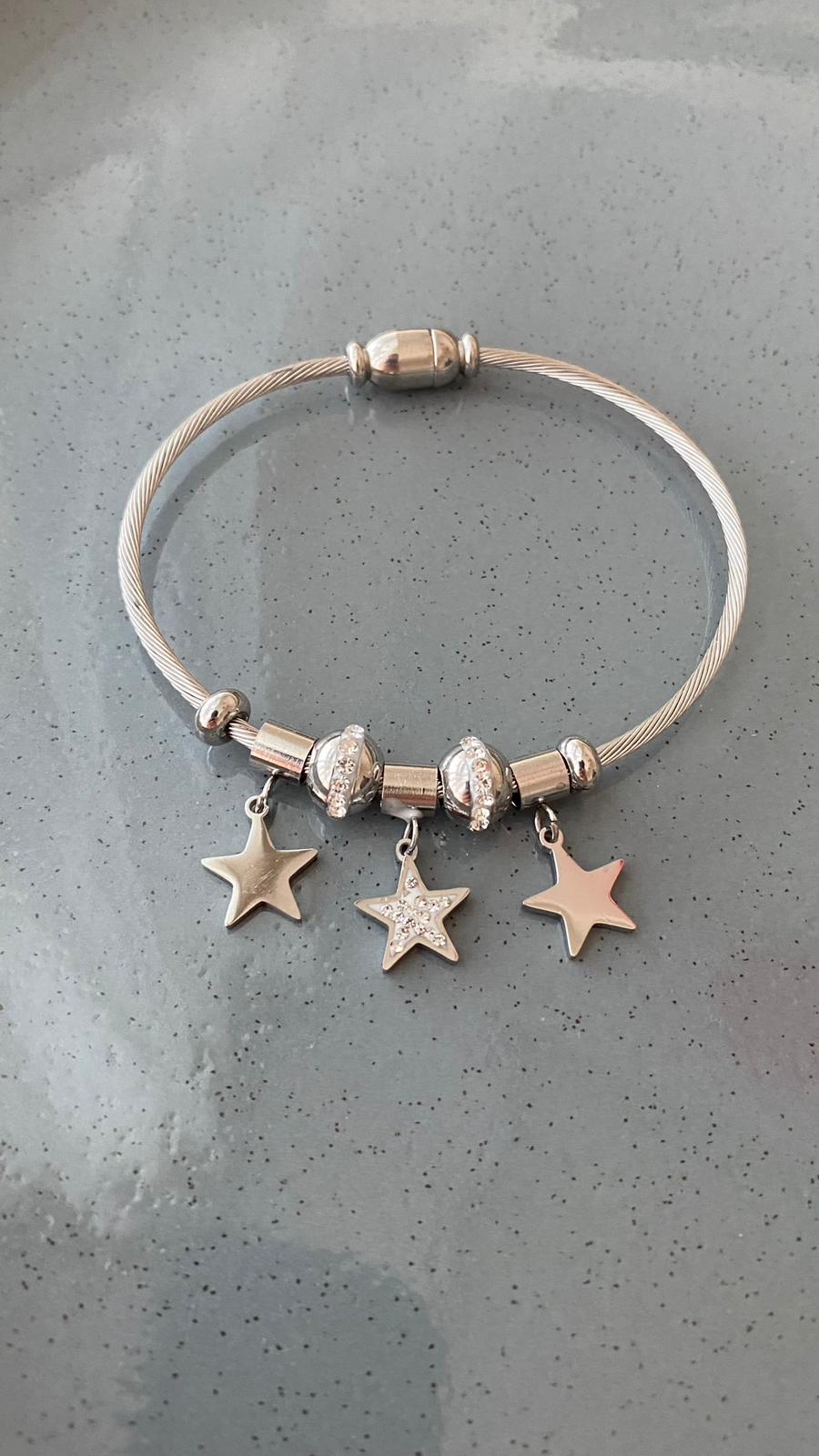 CPA3YILDIZLITASLIS.jpeg Çelik 3 Yıldızlı Taşlı Pndr - Görsel 1