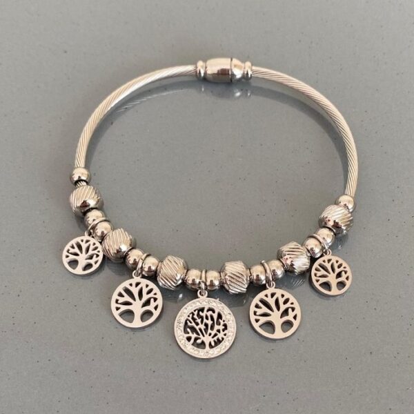 Çelik Gerçek Kordon Yaşam Ağacı Pndr