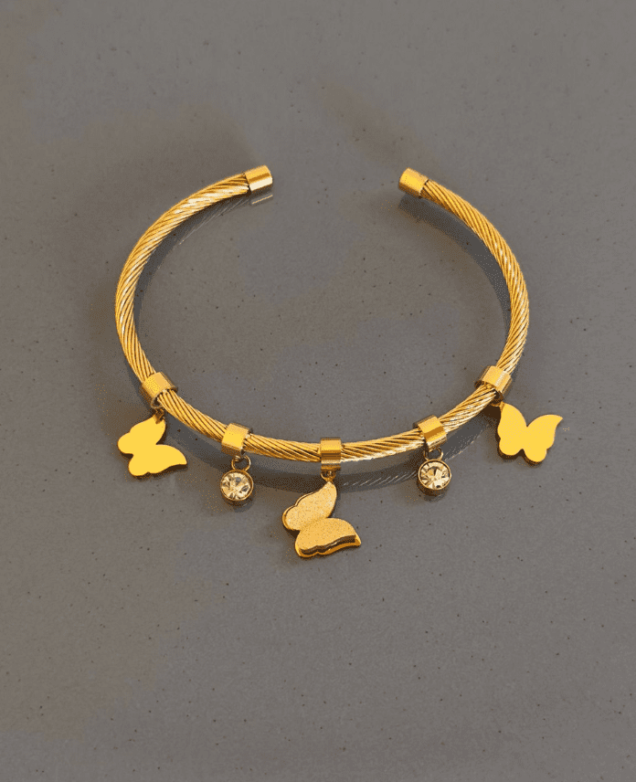 CPAACIKKELEBEKTASLIG.png Çelik Açık Kelebek Taşlı Pndr - Görsel 1