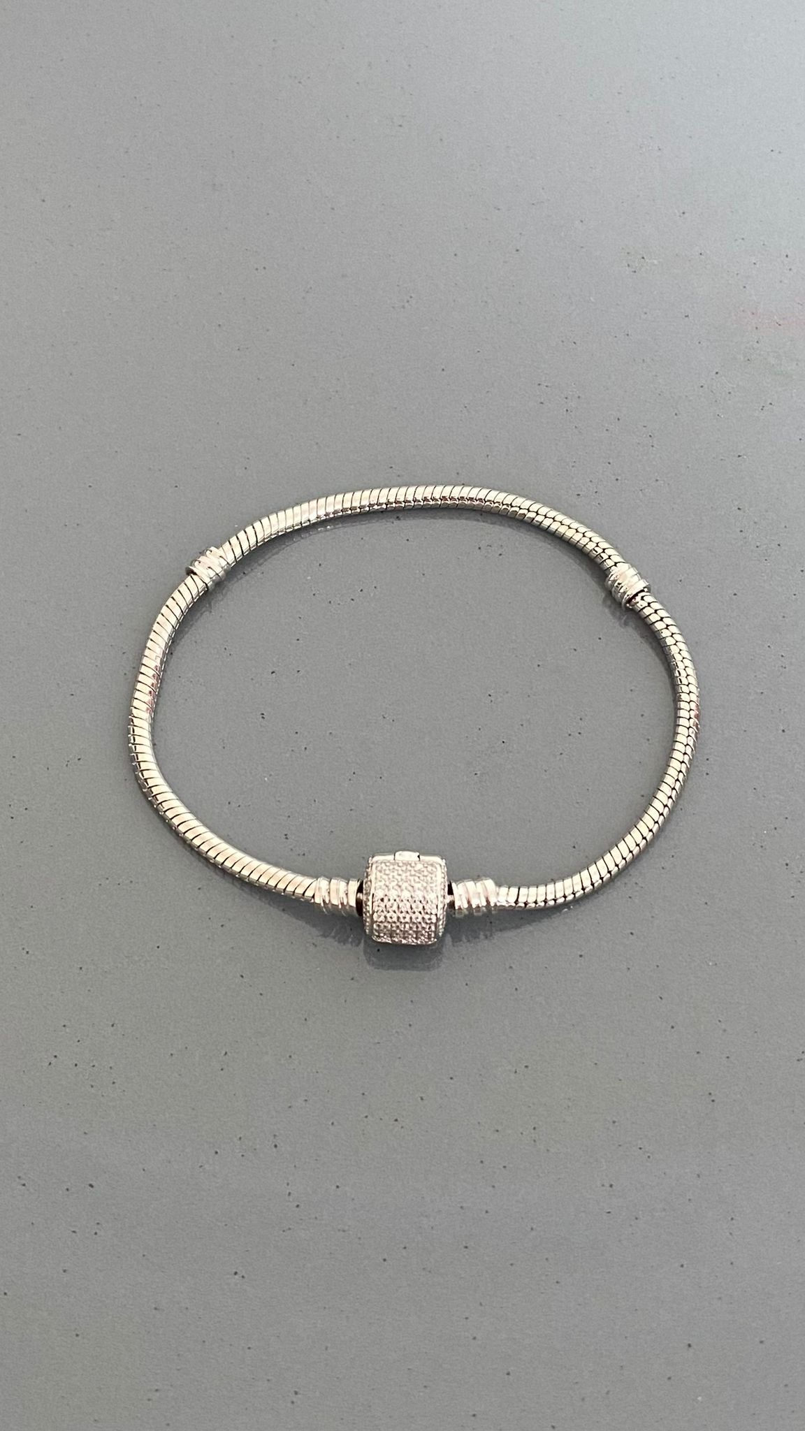 CPAYUVARLAKTASLIS.jpeg Pirinç Gerçek Kordon Yuvarlak Taşlı Pndr - Görsel 1