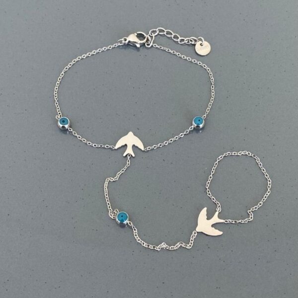 Çelik 2 Kuşlu Nazarlıklı Şahmeran