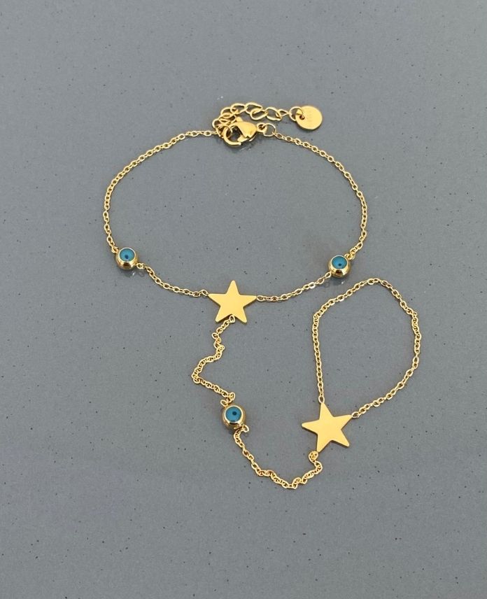 CSA2YILDIZ3NAZARG-1.jpg Çelik 2 Yıldız 3 Nazarlık Şahmeran - Görsel 1