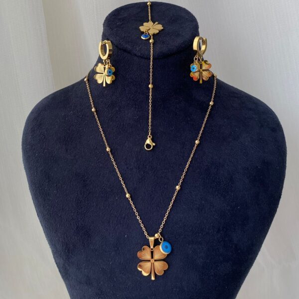 Çelik Yonca Nazarlık Set