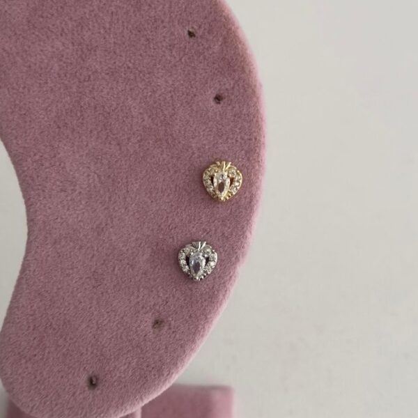 Çelik Alp Tektaş Tragus Piercing (Arkası Düz)