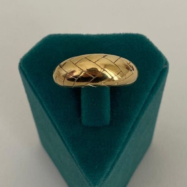 Çelik Numaralı Vintaj Yüzük