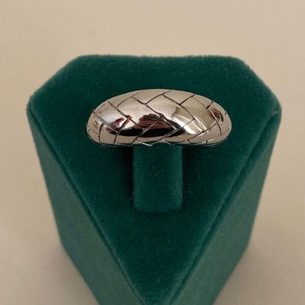 Çelik Numaralı Vintaj Yüzük