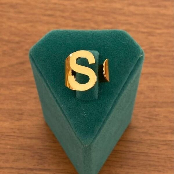 Çelik Ayarlamalı Harf Yüzük