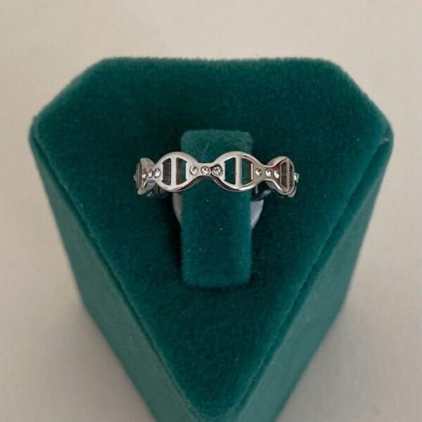 Çelik Numaralı Kola Kapağı Taşlı Yüzük