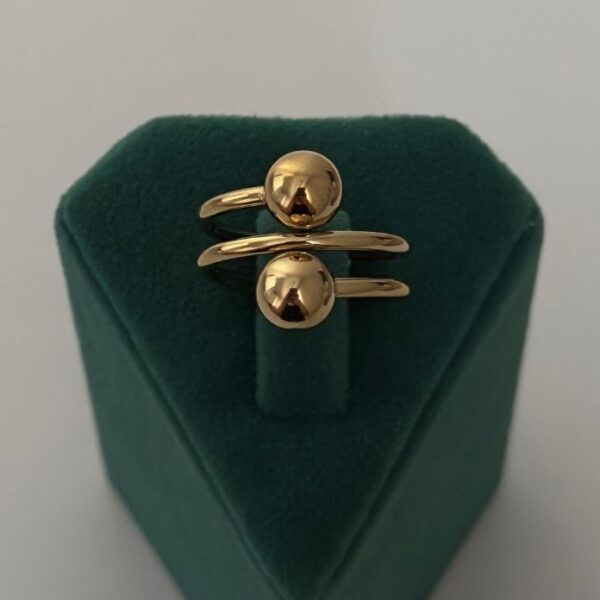 Çelik Numaralı 3 Sıra 2 Top Yüzük