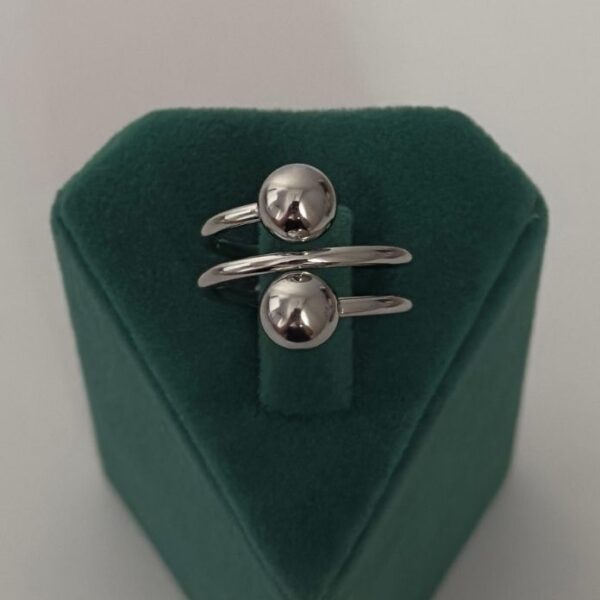 Çelik Numaralı 3 Sıra 2 Top Yüzük