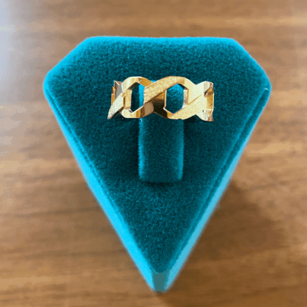 Çelik Numaralı Zincir Simli Yüzük