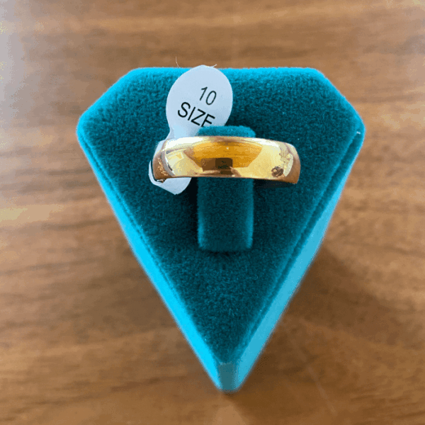 Çelik Numaralı Orta Alyans Yüzük