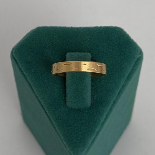 Çelik Numaralı Çizgili Seyrek Yüzük