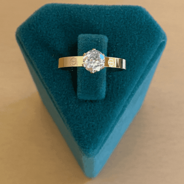 Çelik Numaralı Crt Tektaş Yüzük